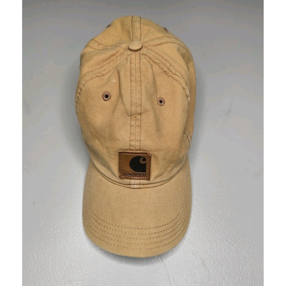 Carhartt Tan Adjustable Baseball Cap Men's One Size Outdoor Classic Casual